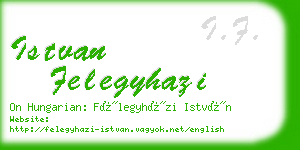 istvan felegyhazi business card